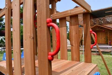 Wooden Backyard Kids Swing Set & Slide β Model C627 Outdoor Play Structure
