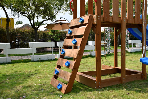Wooden Backyard Kids Swing Set & Slide β Model C627 Outdoor Play Structure