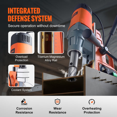 Heavy-duty magnetic drill press with 50mm capacity
1550W mag drill for industrial metalworking
Electric drill press with magnetic base and adjustable speed
Portable orange mag drill with 1550W motor
Metal fabrication drill with 50mm cutting capacity