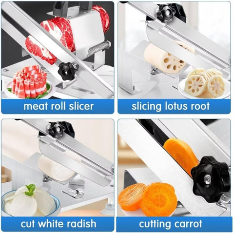 New Manual Meat Slicer & Cutter – Effortless Precision Slicing for Deli, Frozen Meat, and Veggies S1311 - with | Sold by Uncle Wiener's Wholesale