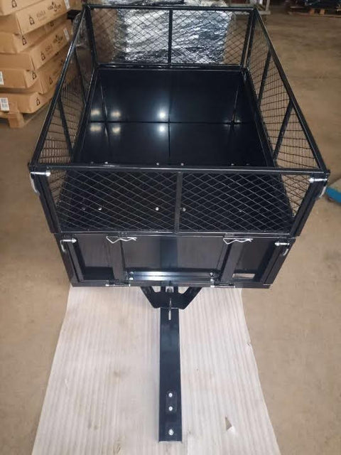 Metal ATV & Lawn Mower Utility Trailer – 1,000 lb capacity with steel dump bed and pneumatic tires, model BTC001