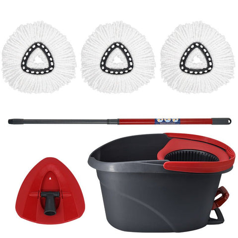 NEW Microfiber Spin Floor Mop & Bucket S3146 - with | Sold by Uncle Wiener's Wholesale