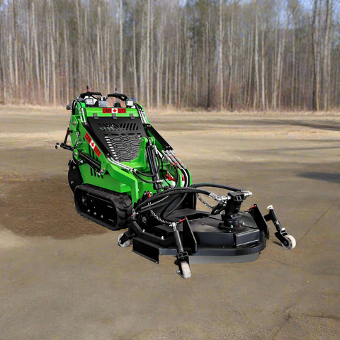 Mini skid steer attachment with hydraulic auger
Green mini skid loader with stump grinder attachment
Heavy-duty mini skid steer snow blower
Landscaping auger tool for mini skid loader
Mini skid attachments for trenching and clearing