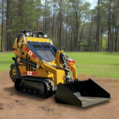 Mini skid steer attachment with hydraulic auger
Green mini skid loader with stump grinder attachment
Heavy-duty mini skid steer snow blower
Landscaping auger tool for mini skid loader
Mini skid attachments for trenching and clearing