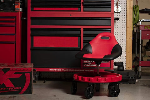 New Mobile Rolling Gear Seat & Equipment Tray – Heavy - Duty Mechanic Stool with Tool Storage 710736 - with | Sold by Uncle Wiener's Wholesale