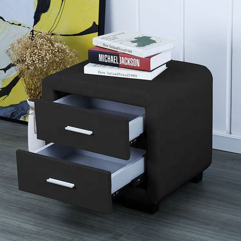 New Modern 2 Drawer Bedside Table – Stylish Nightstand with Storage for Bedroom WS916 - with | Sold by Uncle Wiener's Wholesale