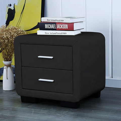 New Modern 2 Drawer Bedside Table – Stylish Nightstand with Storage for Bedroom WS916 - with | Sold by Uncle Wiener's Wholesale