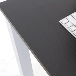 Modern black and white minimalist computer desk – Model SD002B
Compact wood workstation table for home office or study