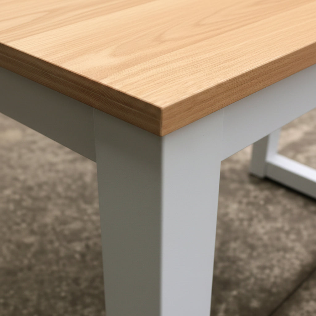 Modern black and white minimalist computer desk – Model SD002B
Compact wood workstation table for home office or study