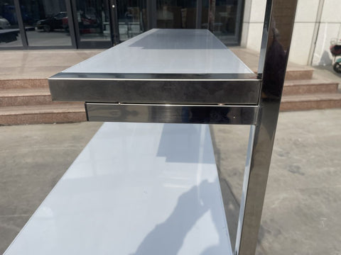 New New Stainless Steel Prep Table with Overshelf – Commercial Kitchen Workstation 1218244 - with | Sold by Uncle Wiener's Wholesale