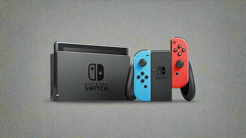“Nintendo Switch open box console with red & blue Joy-Con controllers”
“TV tabletop and handheld gaming modes on Nintendo Switch”
“Nintendo Switch console accessories included in open box”