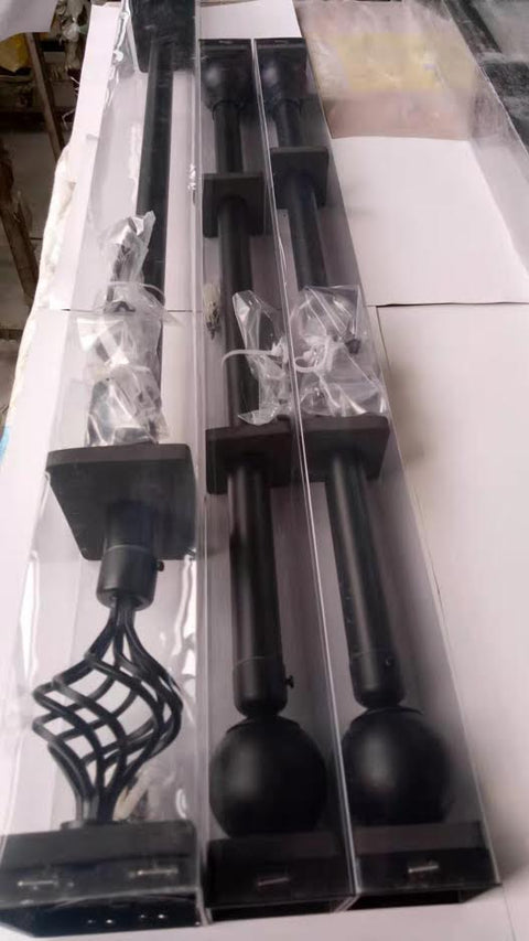 New No Measuring Curtain Rod - with Ball Style: | Sold by Uncle Wiener's Wholesale