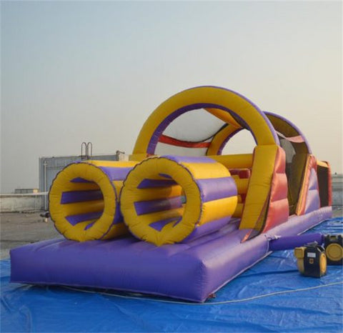 30 ft inflatable obstacle course for kids party or school event
Rental-grade inflatable bouncy obstacle course with blower
Multicolor commercial obstacle course for outdoor fun
Inflatable challenge course with crawl-throughs and slides