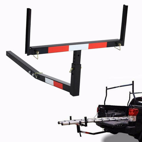 Heavy-Duty Pickup Truck Bed Hitch Extender Rack for Boats, Lumber, and Kayaks – Adjustable Height and Length