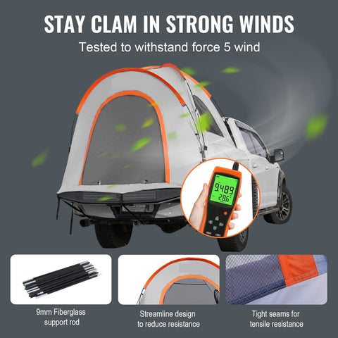 New Pickup Truck Tent with Rain Layer & Carry Bag – Available in 65"x65"x67" and 79"x65"x67" - with TTHC01 - 65" x 65" x 67" | Sold by Uncle Wiener's Wholesale