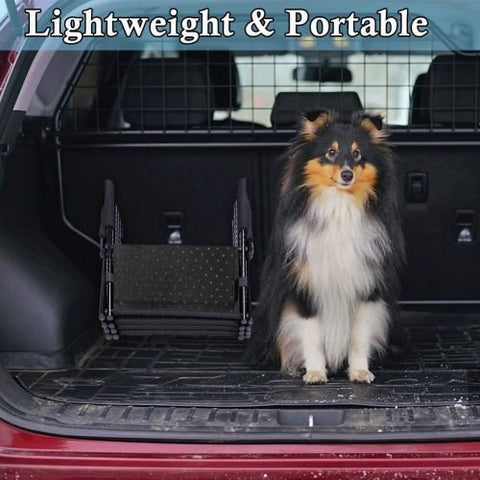 Portable Folding Dog Ramp with Anti-Slip Steps – 4-Step & 5-Step Options