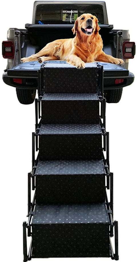 Portable Folding Dog Ramp with Anti-Slip Steps – 4-Step & 5-Step Options