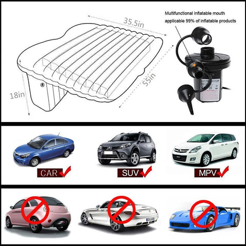New Portable Back Seat Air Mattress – Car Camping Travel Bed SPTY023 - with | Sold by Uncle Wiener's Wholesale
