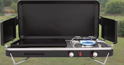 NEW PORTABLE PROPANE 2 IN 1 GAS CAMPING STOVE - with | Sold by Uncle Wiener's Wholesale