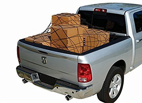 NEW Premium Elastic Cargo Net – Heavy - Duty Rubber 72x96" & 48x46" with Hooks for Truck, Trailer, Roof Rack BUNG - with 48″ X 46″ CARGO NET (8 PLASTIC HOOKS INCLUDED) | Sold by Uncle Wiener's Wholesale