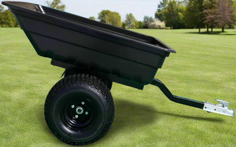 PRO XPT ATV Lawn & Garden Trailer – 1,000 lb capacity poly tub hauler with 18-inch off-road tires and tilt dump bed