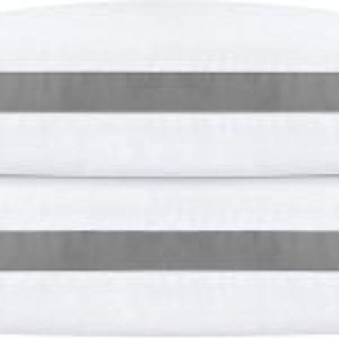 NEW Queen Size 2 - Pack Gusseted Quilted Pillows for All Sleep Positions - 615QTP - with | Sold by Uncle Wiener's Wholesale