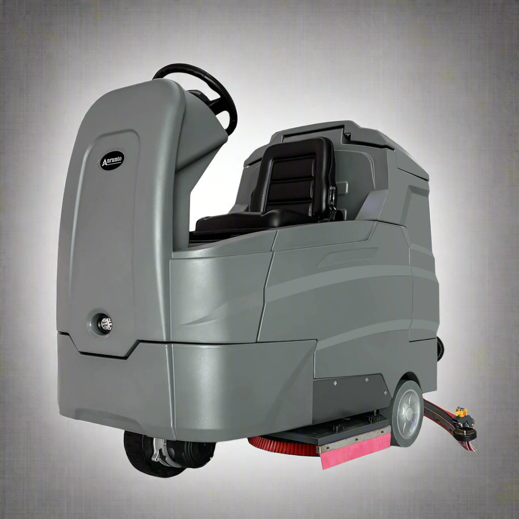 Ride-On Floor Scrubber Machine Front View
Rechargeable Floor Scrubber for Commercial Use
Floor Cleaning Equipment Side View
Industrial Ride-On Scrubber Compact Size