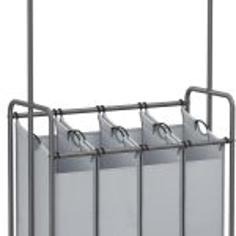 New Rolling Laundry Sorter with 4 Hanging Bags – Mobile Hamper Cart with Wheels RLS44GS - with | Sold by Uncle Wiener's Wholesale