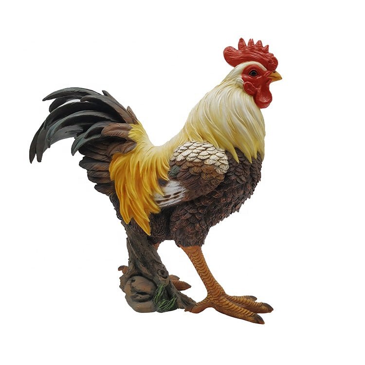 New Rooster Garden Statue – Indoor & Outdoor Decorative Farmhouse Figure B148734B - with | Sold by Uncle Wiener's Wholesale