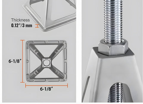 New RV Trailer Camper Aluminum 6,000 lbs 17” Extends Stabilizer Stacker Jack Stand – 4PK TC600017A - with | Sold by Uncle Wiener's Wholesale