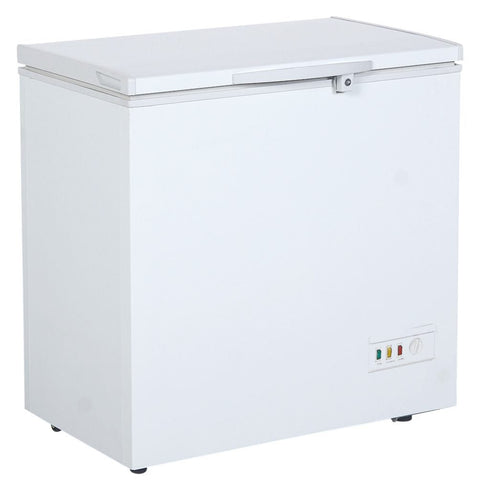 New Siebel White Chest Freezer – Deep Freezer 4.9, 14 & 25.9 Cu. Ft. with Lock, Basket & Temperature Control - with 14CU Siebel White Chest Deep Freezer | Sold by Uncle Wiener's Wholesale