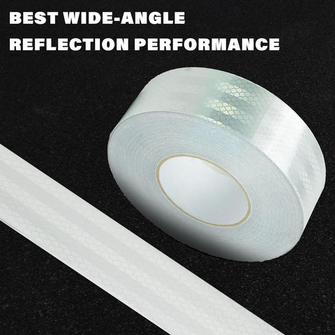NEW SILVER & YELLOW REFLECTIVE TAPE 2" X 30 FT - with FLUORESCENT YELLOW | Sold by Uncle Wiener's Wholesale