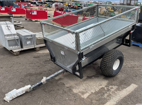 Single Axle ATV Dump Trailer TB500 – 1,000 lb capacity with steep dump angle and pneumatic tires for heavy-duty hauling