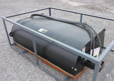 Angled view of heavy-duty rubber skirting on broom edge