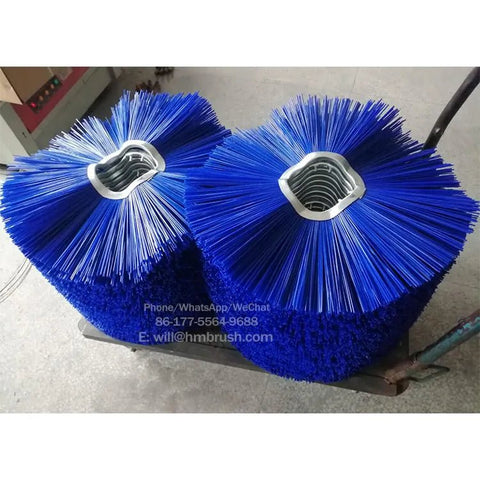 Bright blue replacement bristle for hydraulic skid broom