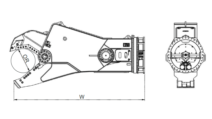 “360-degree rotating scrap metal shear for skid steer”
“Heavy-duty scrap cutting attachment with lower jaw”
“S3551630 hydraulic scrap shear in black finish”
“Metal shear with wide jaw opening and hose attachments”
“Replacement blade and bolt set for scrap shear tool”