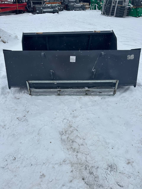 96 inch snow and mulch tractor bucket with high volume sides
Heavy-duty steel Euro mount tractor bucket attachment
Side view of high-capacity snow bucket for tractors
Reinforced tractor bucket with 12mm cutting edge
Global Euro bucket attachment for snow and mulch