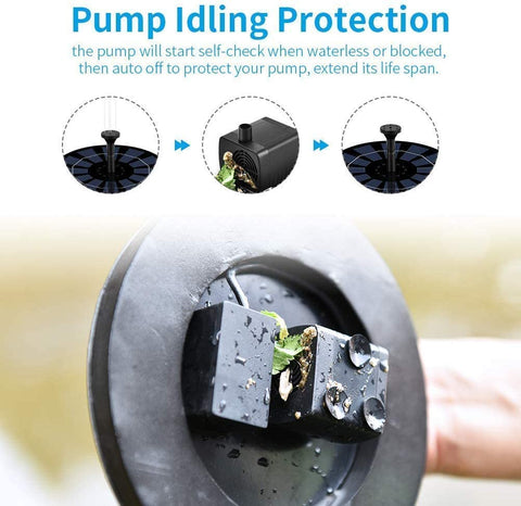 NEW Solar Fountain Pump Floating 629SFF – Eco - Friendly Bird Bath & Garden Water Feature - with | Sold by Uncle Wiener's Wholesale