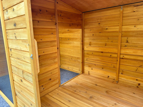 Solid Wood Outdoor Dog Kennel and Chicken Coop
Large Weatherproof Dog House and Chicken Shelter
Eco-Friendly Fir Wood Dog Kennel with Asphalt Roof