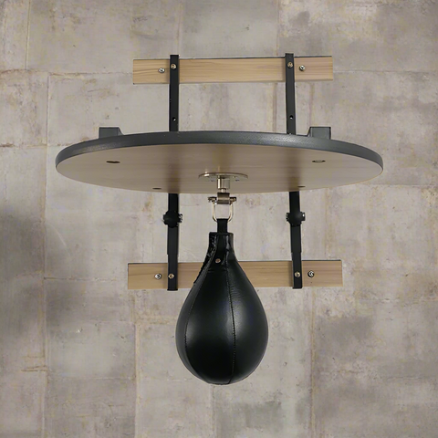 Adjustable Speed Bag Platform Kit with Faux Leather Punching Bag – Wall Mount Training Station – Model KS2021 – Open Box