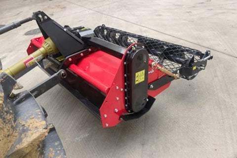 71 inch PTO rotary tiller for tractors
Red 3-point rotary tiller with 42 tines
Side view of heavy-duty tractor tiller attachment
PTO-powered tiller for 40-75 HP tractors
Rear garden rotary tiller with safety guard
Rotary tiller in warehouse – SKU IGN180