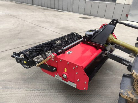 71 inch PTO rotary tiller for tractors
Red 3-point rotary tiller with 42 tines
Side view of heavy-duty tractor tiller attachment
PTO-powered tiller for 40-75 HP tractors
Rear garden rotary tiller with safety guard
Rotary tiller in warehouse – SKU IGN180