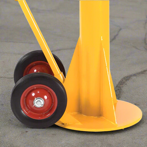 Trailer Stabilizing Jack Stand – 100,000 lb Capacity Yellow with Wheels
TSJ005 Jack Stand – Height Adjustable with Ratchet Handle
Heavy-Duty Jack Stand for Trailers – Side View Extended
Commercial Trailer Jack – Folded View with Wheel Base