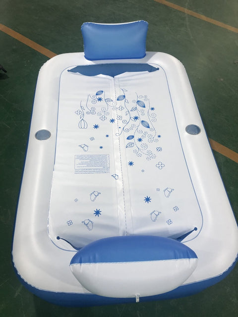 New Twin Inflatable Bath Tub Spa with Pump – Portable Relaxation & Hydrotherapy 332021 - with | Sold by Uncle Wiener's Wholesale