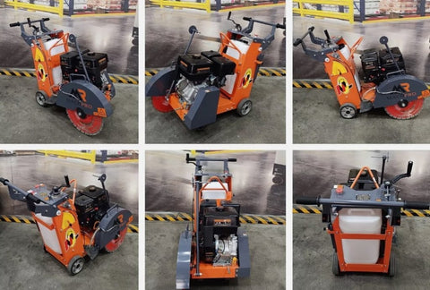 New Walk - Behind Concrete Saw – Heavy - Duty Cutting Machine for Pavement & Asphalt GFS480 - with | Sold by Uncle Wiener's Wholesale