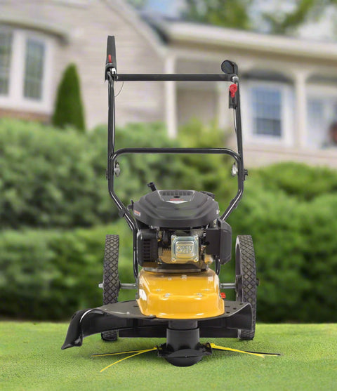 163cc Walk-Behind Wheeled String Trimmer – Heavy-Duty Gas Grass & Weed Cutter with 22-Inch Cutting Path