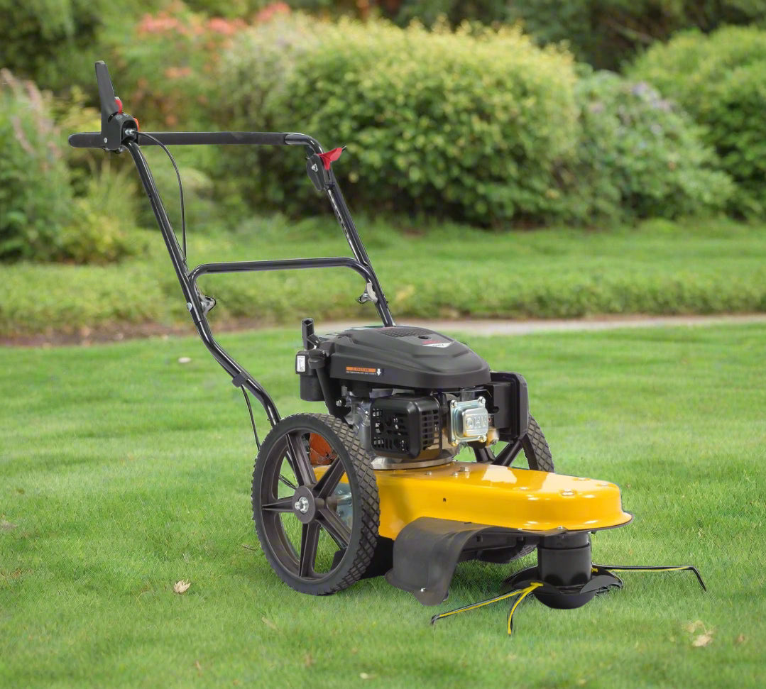 Walk-Behind 163cc Wheeled String Trimmer – 22" Heavy-Duty Grass & Weed ...