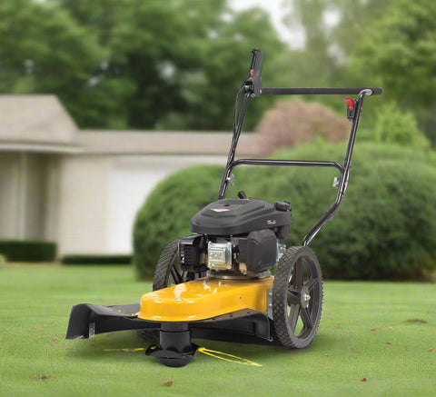 163cc Walk-Behind Wheeled String Trimmer – Heavy-Duty Gas Grass & Weed Cutter with 22-Inch Cutting Path
