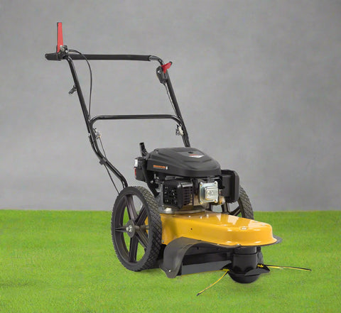 163cc Walk-Behind Wheeled String Trimmer – Heavy-Duty Gas Grass & Weed Cutter with 22-Inch Cutting Path