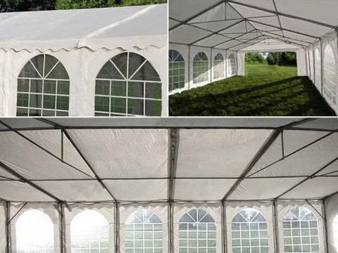 PAGODA & MARQUEE PREMIUM PVC COMMERCIAL - GRADE HEAVY - DUTY PARTY TENT – EVENT, WEDDING, OUTDOOR SHELTER - with 20X40 Marquee Party Tent Commercial Grade | Sold by Uncle Wiener's Wholesale